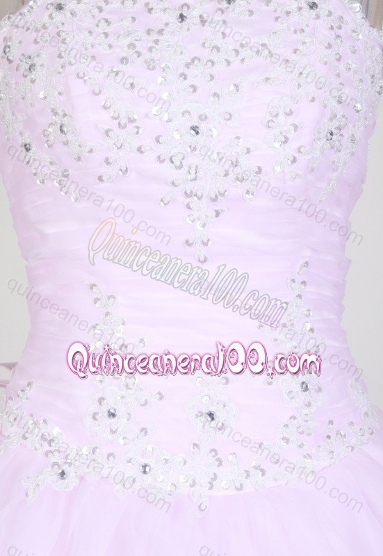 Beading and Appliques Taffeta Low Price Lilac Ball Gown Quinceanera Dresses
