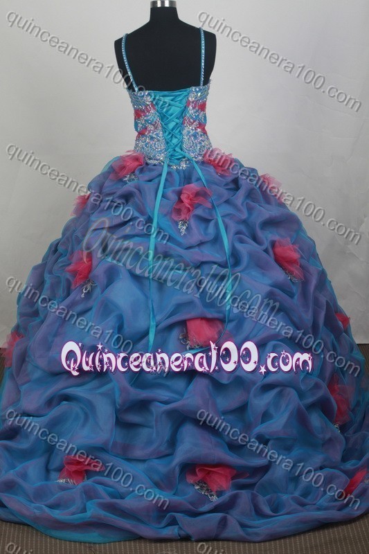 Beautiful Ball Gown Spaghetti Straps Beading And Appliques Quinceanera Dresses