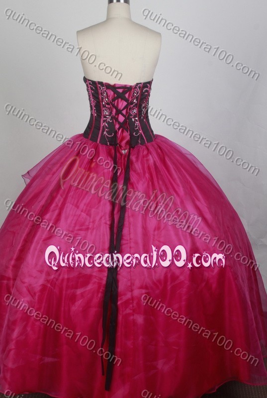 Fashionable Hot Pink Ball Gown Strapless Beading Quinceanera Dresses