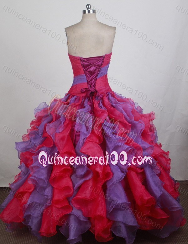 Luxurious Strapless Multi Color Quinceanera Dresses with Appliques and Beading