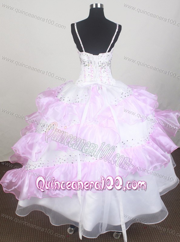 Sweet Little Girl Pageant Dresses With Beading and Ruffled Layers
