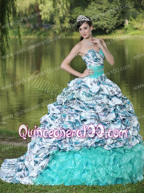 Colorful Beading Lovely Style For 2014 Quinceanera Dress