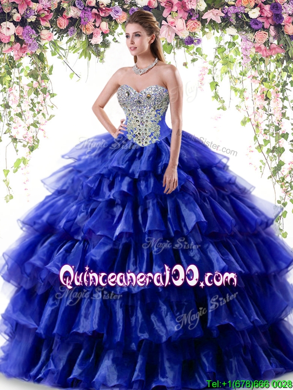 My Fashion: Royal Blue Puffy Ball Gown Quinceanera Dresses