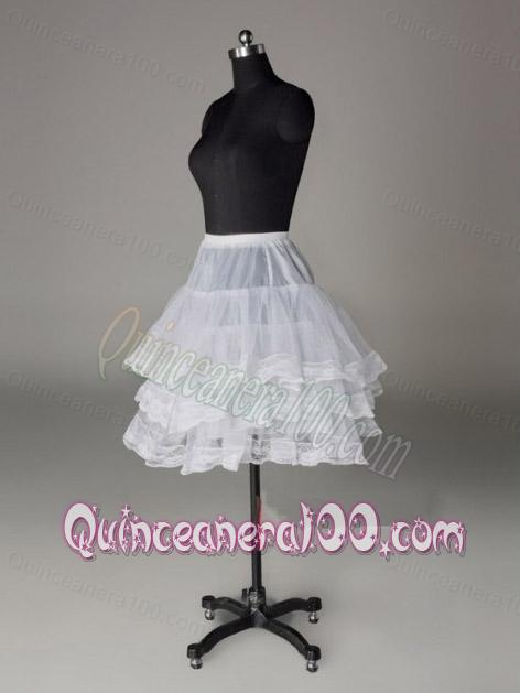 Three Layers Lace Edge Mini-length Petticoat