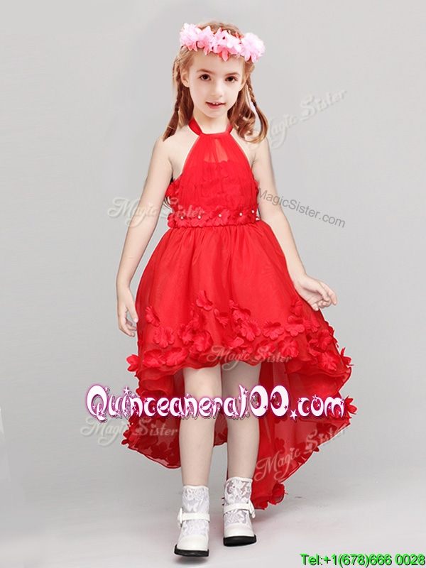 halter top flower girl dresses