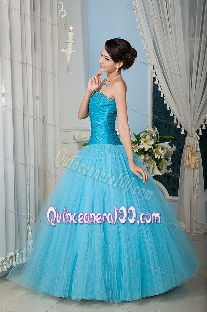 Princess Sweetheart Beading Ruches Bodice Quinceanera Dresses