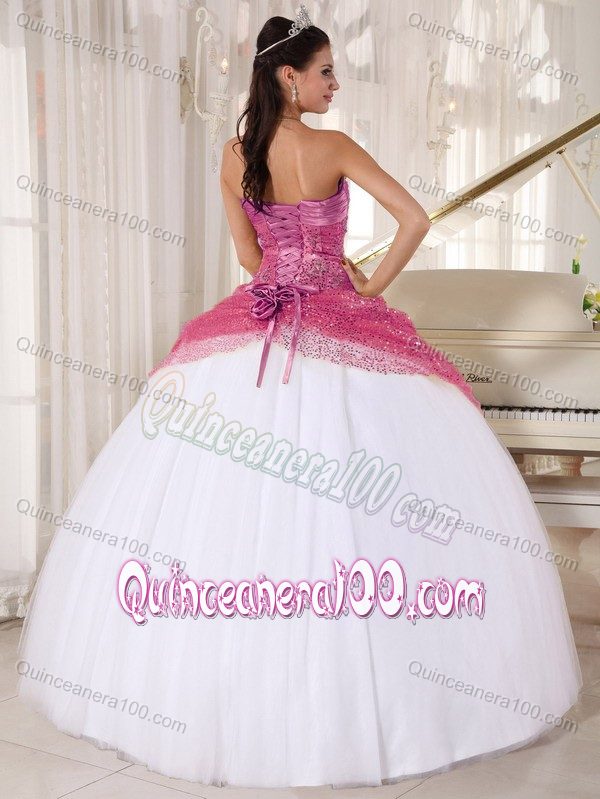 Stunning Spaghetti Straps Ruching Sweet 16 Dresses with Sequins