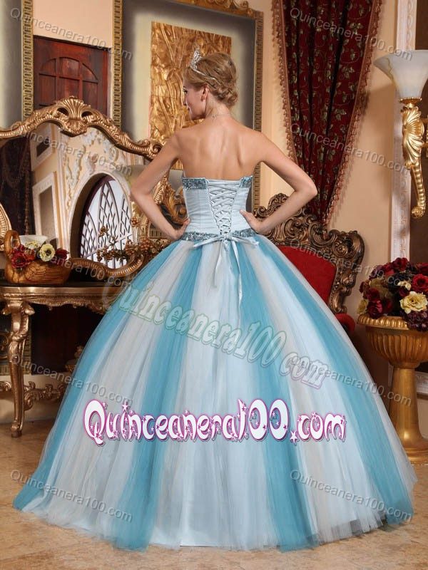 Colorful Strapless Beading and Ruffles Dresses for Quince Designer