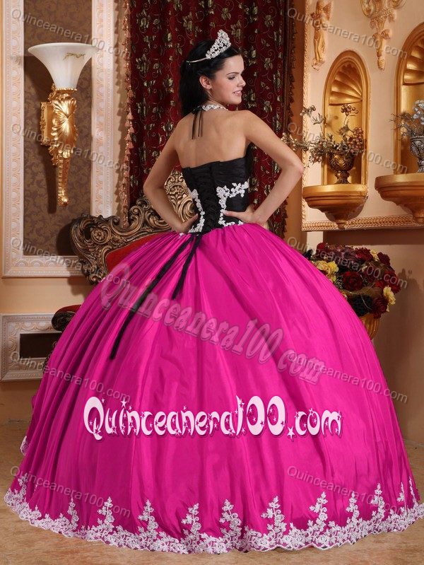 Multi-colored Halter Top Pleats and Ruffles Sweet Sixteen Dresses