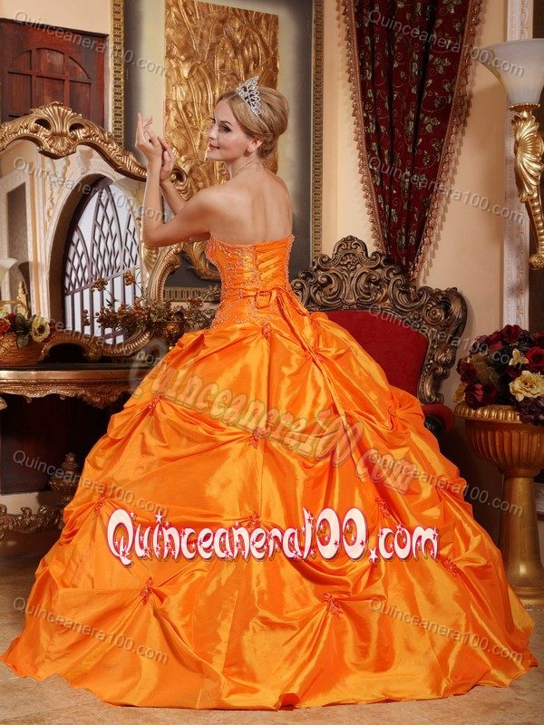 Popular Strapless Beaded Quinceanera Gown Dress with Appliques