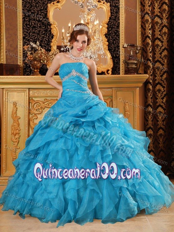 Modest Beaded Ruffled Quinceanera Party Dresses Online