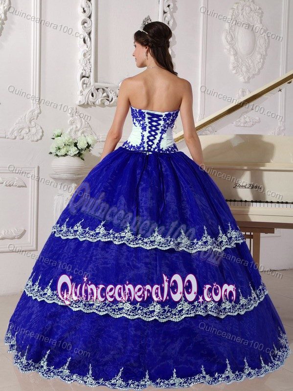 Ball Gown Strapless Appliques Sweet Sixteen Dresses Hot Sale