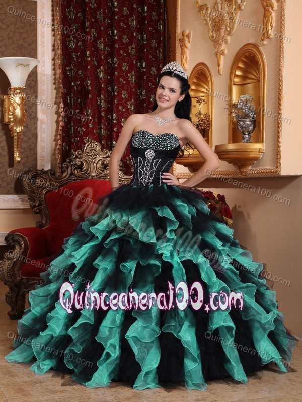 Beading and Ruffles Accent Quinceanera Gowns in Multiple Colors