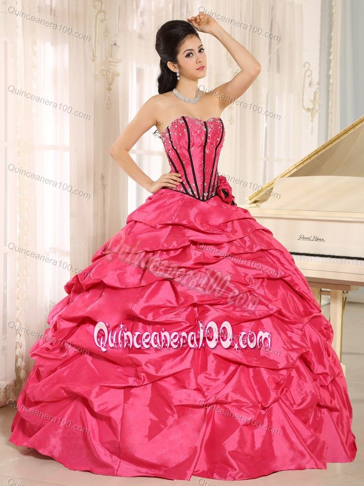 Beading Sweetheart Quinceanera Dresses with Pick-ups