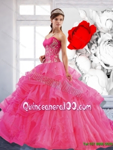 Pretty Sweetheart Ball Gown 2015 Quinceanera Dress with Appliques