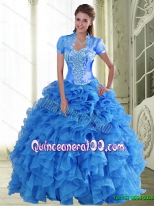 Exclusive Appliques and Ruffles Sweetheart 16 Birthaday Party Dresses for 2015