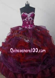 Luxurious Beading and Appliques Colorful Sweetheart Quinceanera Dresses