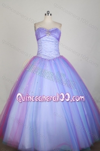 Popular Ball Gown Beading Sweetheart Lilac Quinceanera Dress