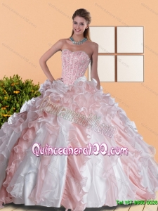 2015 New Arrival Sweetheart Quinceanera Dresses with Beading and Ruffles