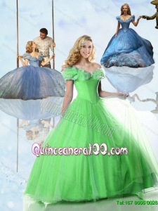 Princess Off the Shoulder Floor-length Cinderella Quinceanera Dresses