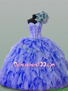 2016 Summer New Style Quinceanera Dresses with Beading and Ruffles