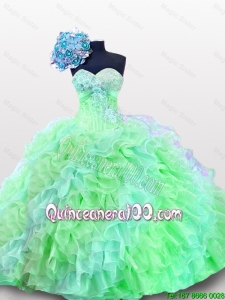 Luxurious Sweetheart Quinceanera Dresses with Appliques and Sequins for 2015