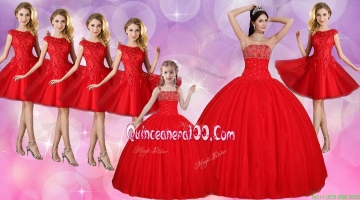 Discount Beaded Bust Quinceanera Dress and Lovely Straps Mini Quinceanera Dress and Beautiful Cap Sleeves Dama Dresses