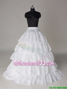 Hot Sell Organza A Line Floor-length Petticoat in White