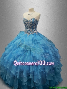 Perfect Sweetheart Quinceanera Dresses with Beading and Ruffles for 2016