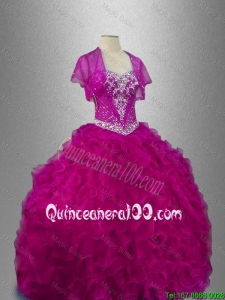 Ruffles Sweetheart New Style Quinceanera Dresses with Beading for 2016