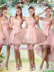 Pretty Popular A Line Pink Dama Dresses with Lace and Appliques
