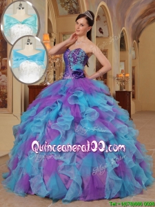Luxurious Ball Gown Sweetheart Quinceanera Dresses in Multi Color