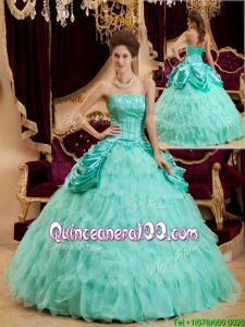 Traditional Ball Gown Floor Length Ruffles Quinceanera Dresses