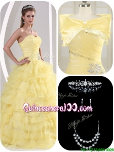 Traditional Beading and Appliques Sweet 16 Dresses for Fall