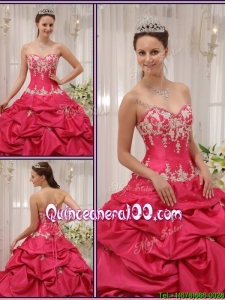 Traditional Sweetheart Appliques and Pick Ups Quinceanera Dresses