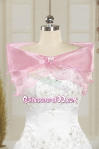 Pretty Beading Pink Wedding Party Shawls for 2014