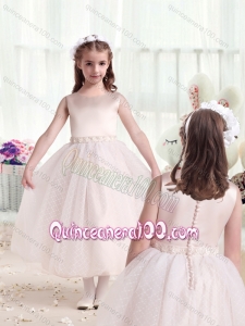 Pretty Scoop Princess Flower Girl Dresses with Appliques