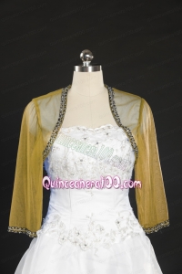 2014 Discount Long Sleeves Wraps with Beading
