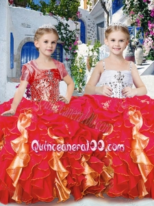 Perfect Ball Gown Mini Quinceanera Dresses with Beading and Ruffles