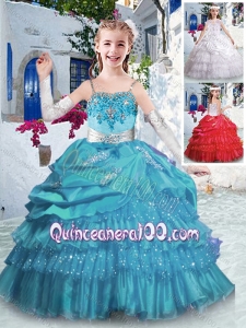Luxurious Spaghetti Straps Mini Quinceanera Dresses with Ruffled Layers and Appliques