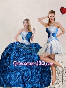 Brand New Sweetheart Blue Quinceanera Dress with Pick up