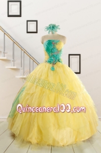 Classical Multi Color Quinceanera Dresses with Hand Made Flowers