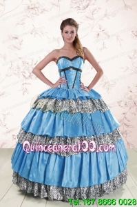 Unique Sweetheart Ball Gown Beading Sweet 16 Dresses for 2015