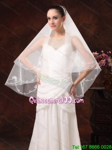 2 Layers Discount Tulle Bridal Veil For Wedding