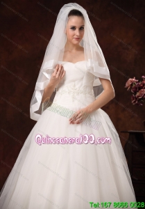 Modest Tulle And Taffeta Bridal Veil For Wedding