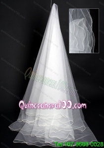 Multilayer Organza Modest Bridal Wedding Veil