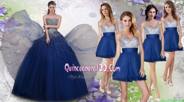 New Arrivals Beaded Tulle Quinceanera Dress and Exquisite V Neck Sequined Dama Dresses