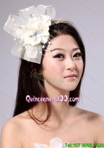 Cute Tulle Fascinators Hairband With Beading And Ribbons