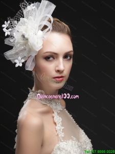 Luxurious Net Women s Fascinators With Hand Made Flowers And Ribbons