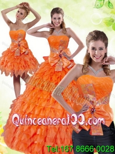 2015 New Arrival Quinceanera Dress with Ruffles and Bowknot